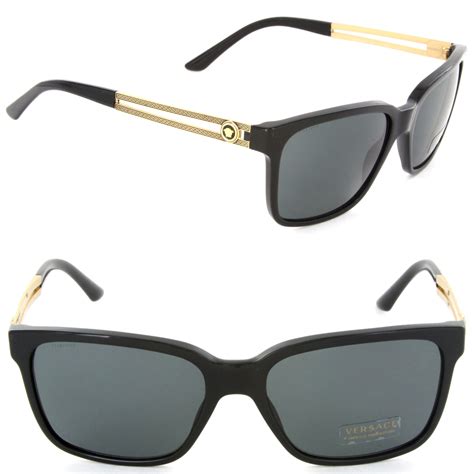 versace ve4307-gb1 87 black|are versace sunglasses polarized.